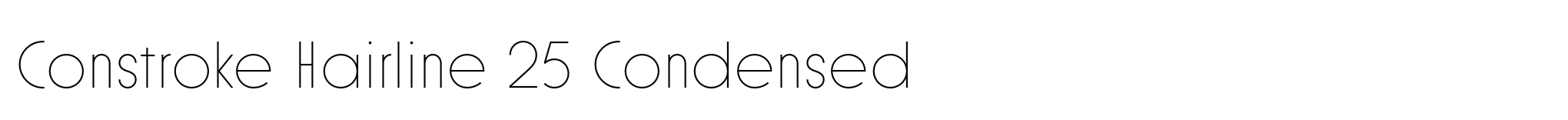 Constroke Hairline 25 Condensed image